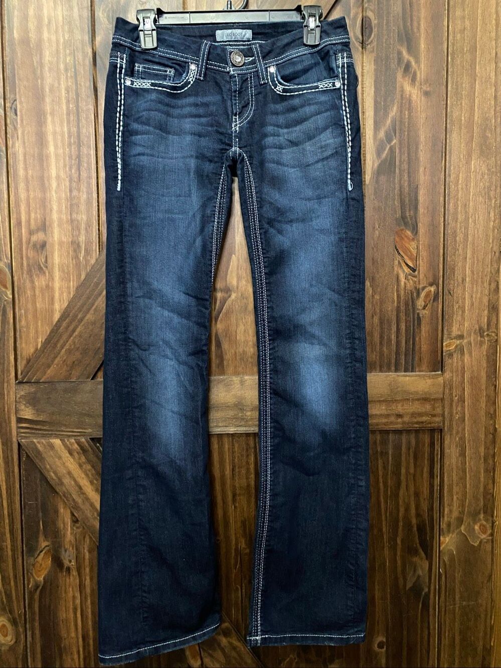 Daytrip Leo Bootcut Low Rise Jeans Dark Wash Women’s Size 26L